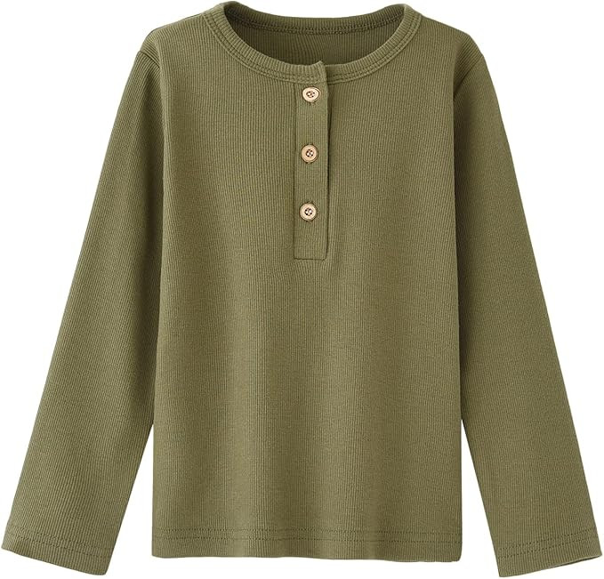 Enfants Chéris Toddler Henley Shirt Boys Long Sleeve Shirts 2-7 Years | Amazon (US)