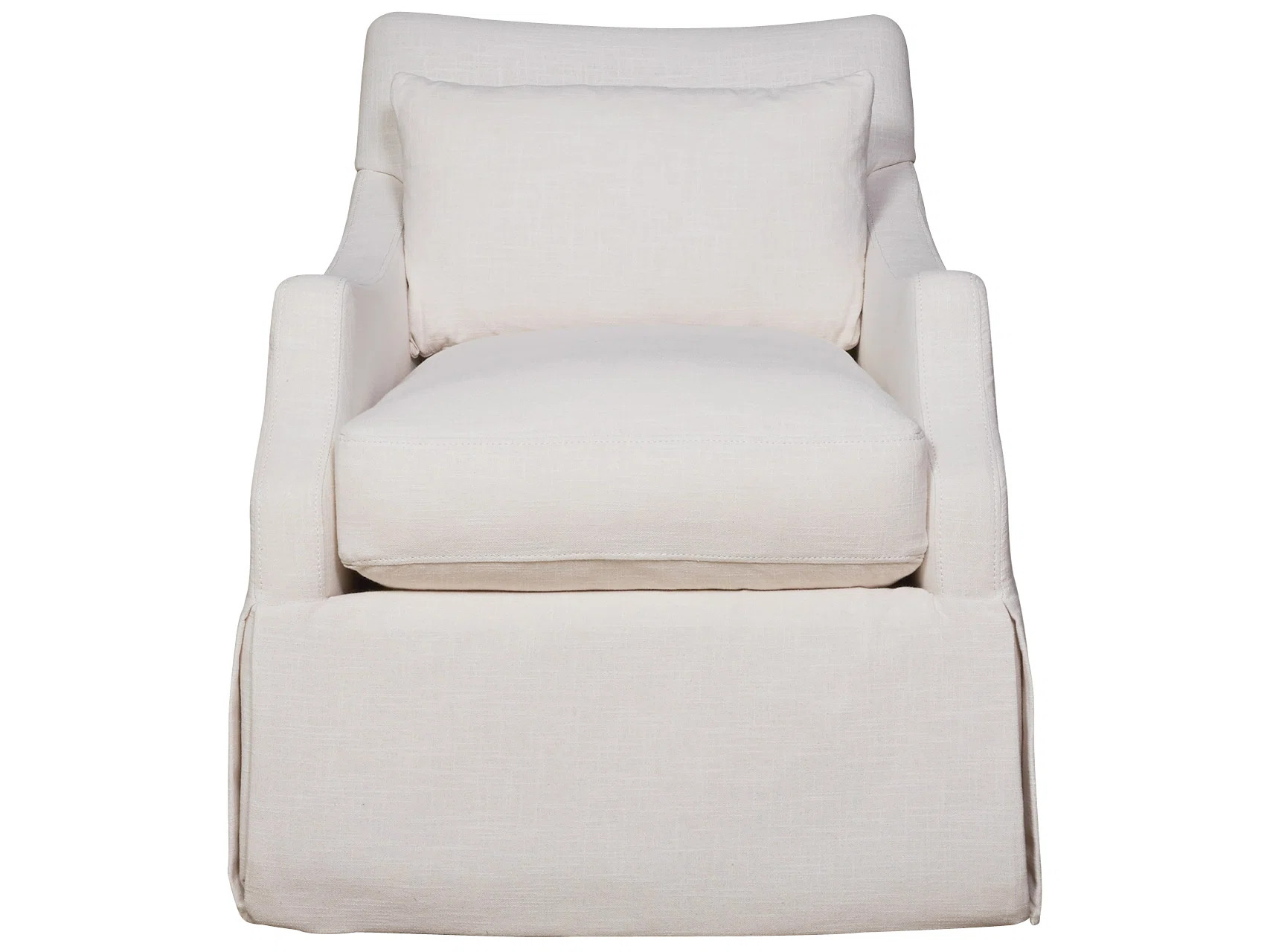 Margaux Slipcovered Swivel Armchair | Perigold