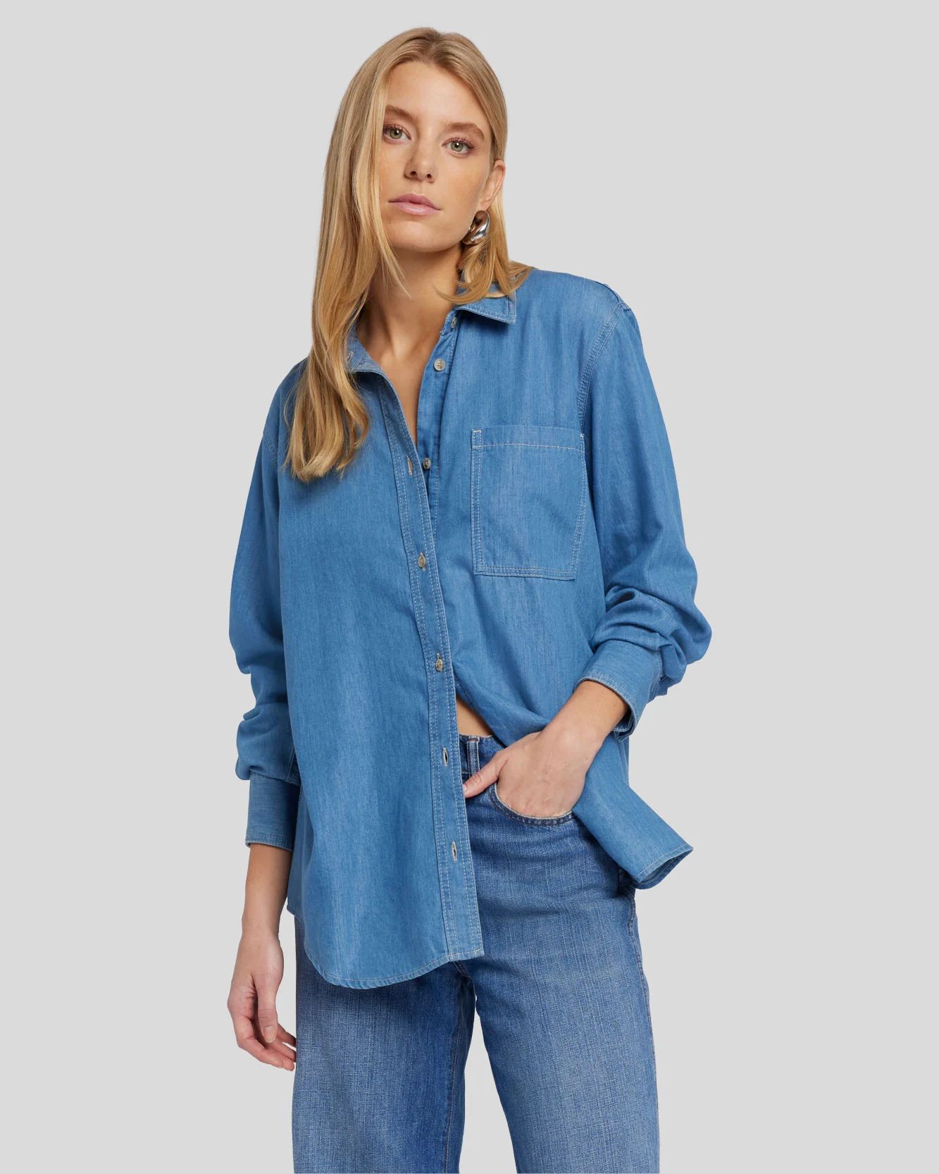 Denim Shirt in Ella | 7 For All Mankind