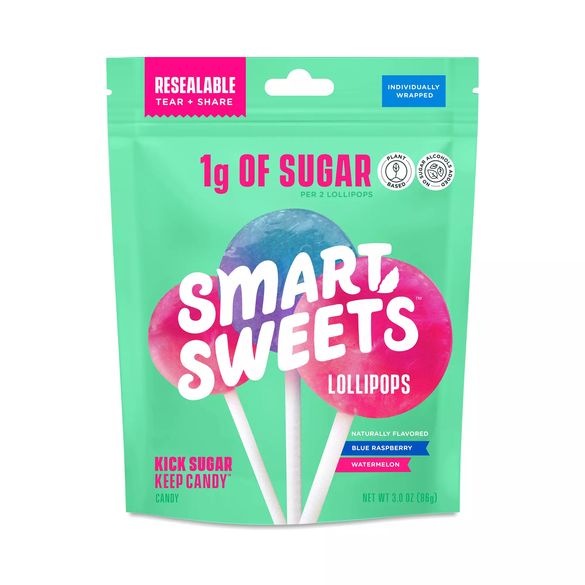 SmartSweets Lollipops 3 oz pouch | Thrive Market