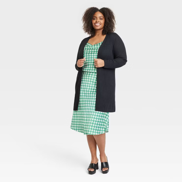 Women's Spring Open Layering Duster Sweater - Ava & Viv™ | Target