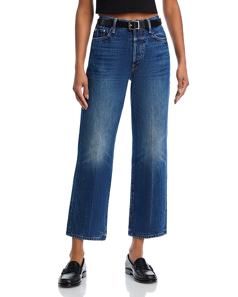 Mother The Rambler High Rise Ankle Straight Jeans in Well Stacked | Bloomingdale's (US)
