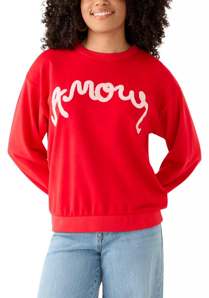 Women's Long Sleeve Graphic Sweater | Belk