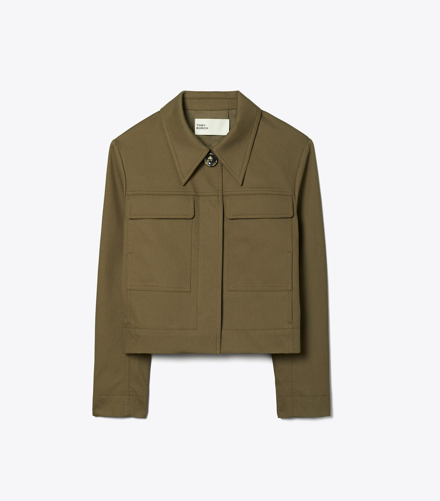CROPPED COTTON JACKET | Tory Burch (US)