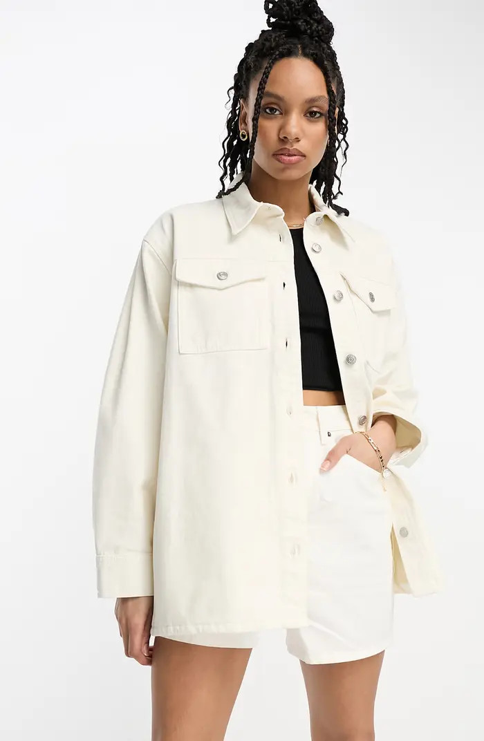Oversize Denim Shacket | Nordstrom