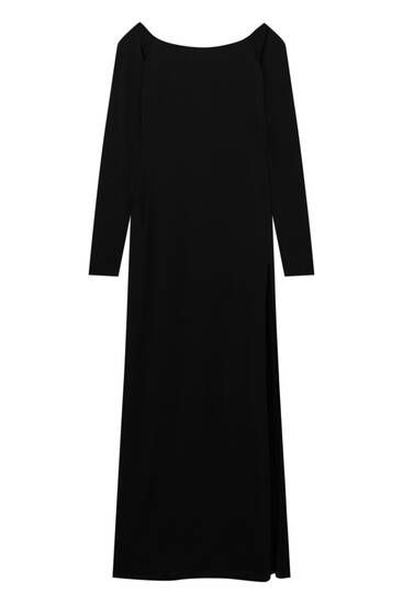 Robe longue noire | PULL and BEAR FR