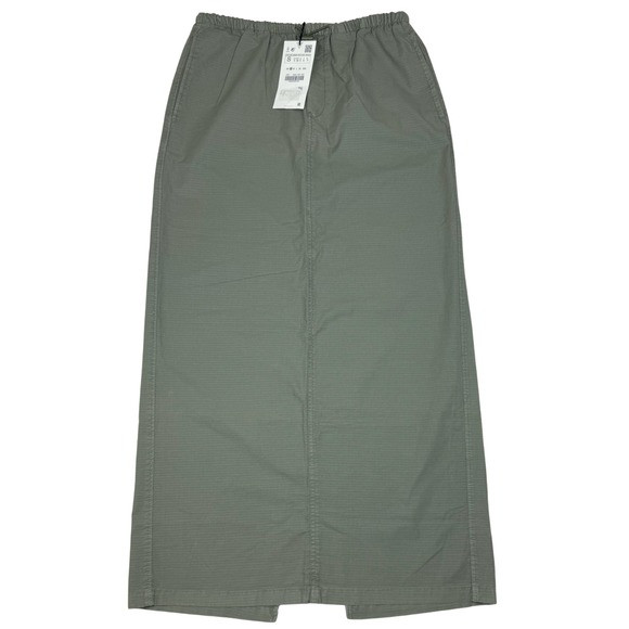 Zara Maxi/ Midi Skirt Womens Ripstop Drawstring High Slit Small Contemporary Y2K | Poshmark