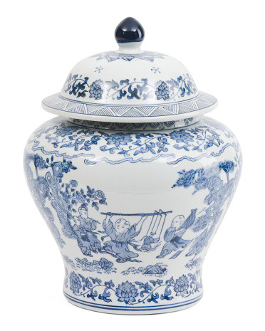 15in Blossoms Temple Jar | TJ Maxx