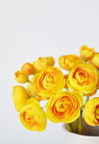 10" Faux Yellow Ranunculus Stem Bundle | Michaels Stores