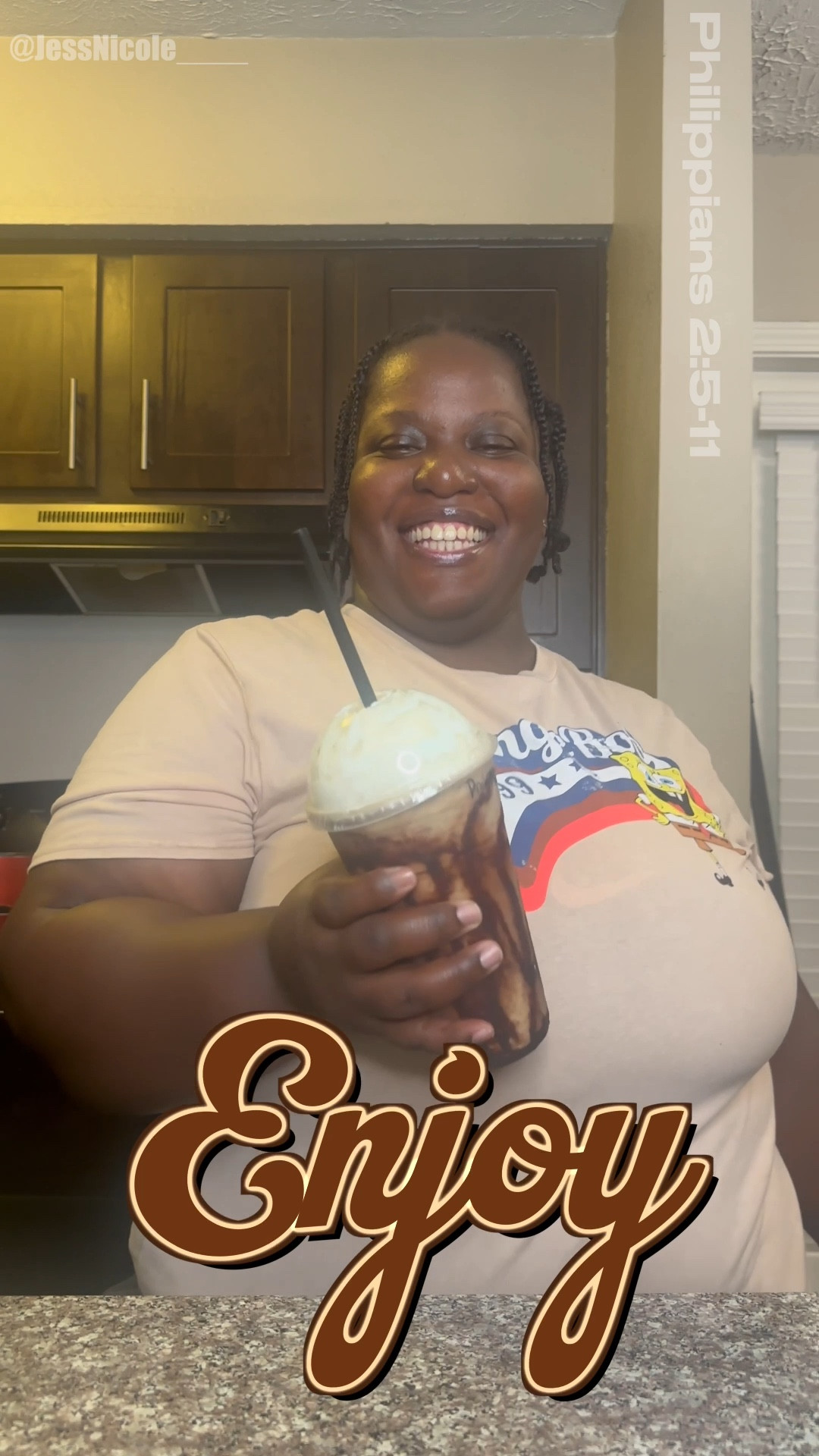 Chocolate Cookie Dough Frappuccino 🍪🤎 | Better Than Starbucks?! #dontbestingy

🍪✨ Chocolate Cookie Dough Frappuccino… aka your new obsession!
I used Torani Chocolate Chip Cookie Dough Syrup + Nescafé espresso for that rich kick, blended with ice, milk, and LOTS of Ghirardelli chocolate (don’t be stingy 😏).

Topped with whip + drizzled Torani dark chocolate sauce = HEAVEN in a cup. 🥤🤎

Would you order this at Starbucks or make it at home? 👇

#jessnicole #jessnicole____ #dontbestingy
👉 Follow for more mocktails, foodie finds, and lifestyle vibes: @JessNicole____ on IG, TikTok, and YouTube

#chocolate #drink #viral #atHome #nescafe #Coffee #torani 

#LTKHome #LTKPlusSize #LTKSeasonal