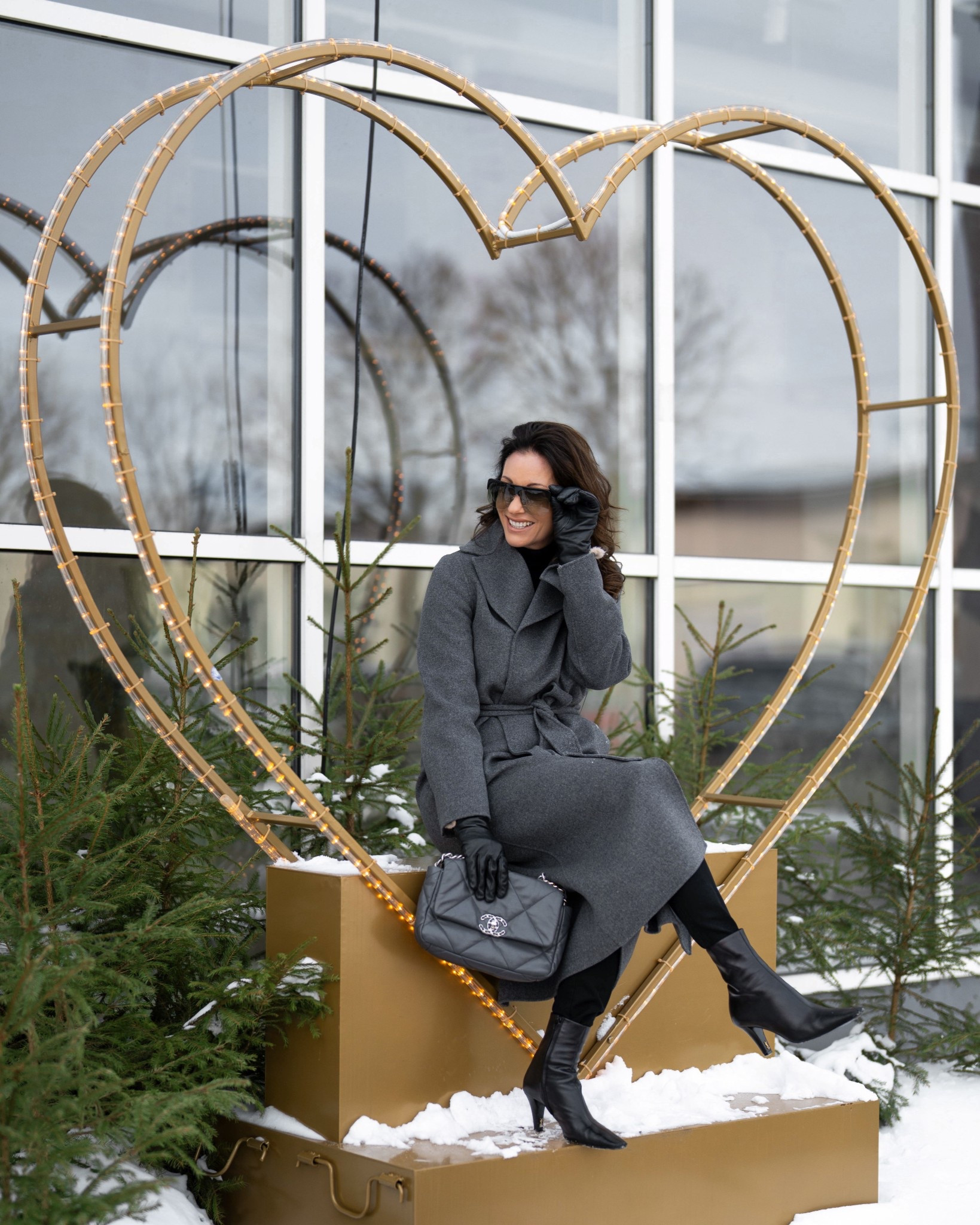 Grey coat, leggings and boots. 🩶

#LTKeurope #LTKshoes #LTKwinter