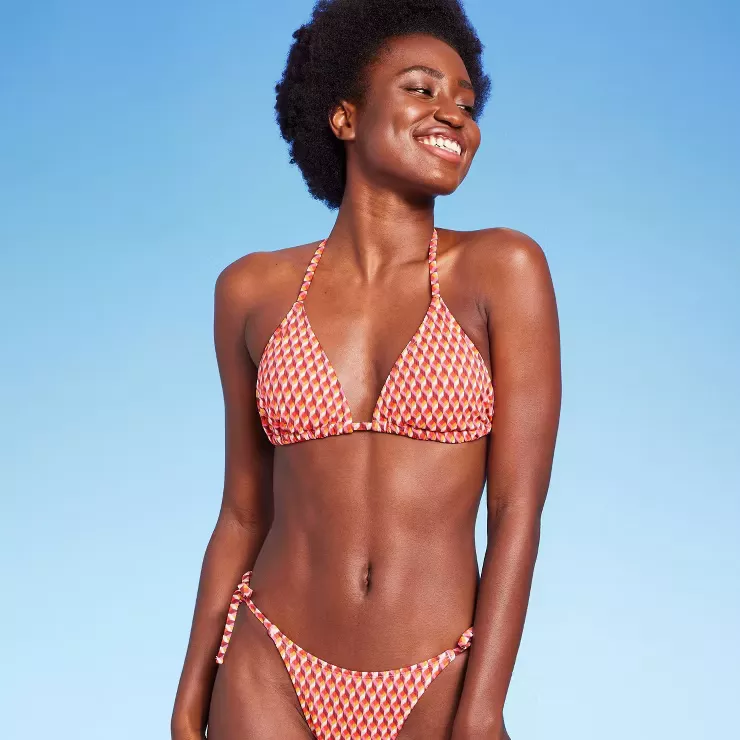 Target red best sale bikini top