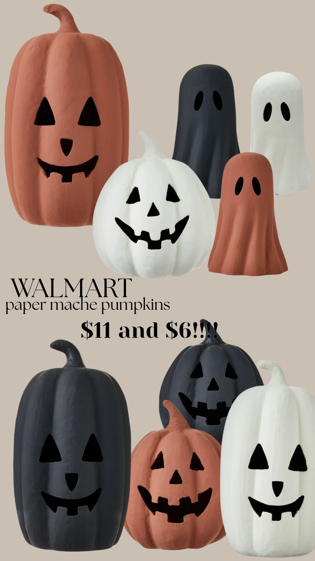 Cutest $11 and $6 pumpkins and ghosts from Walmart!! Halloween outdoor decor Halloween porch Halloween table decor decorations

#LTKFamily #LTKSeasonal #LTKHome