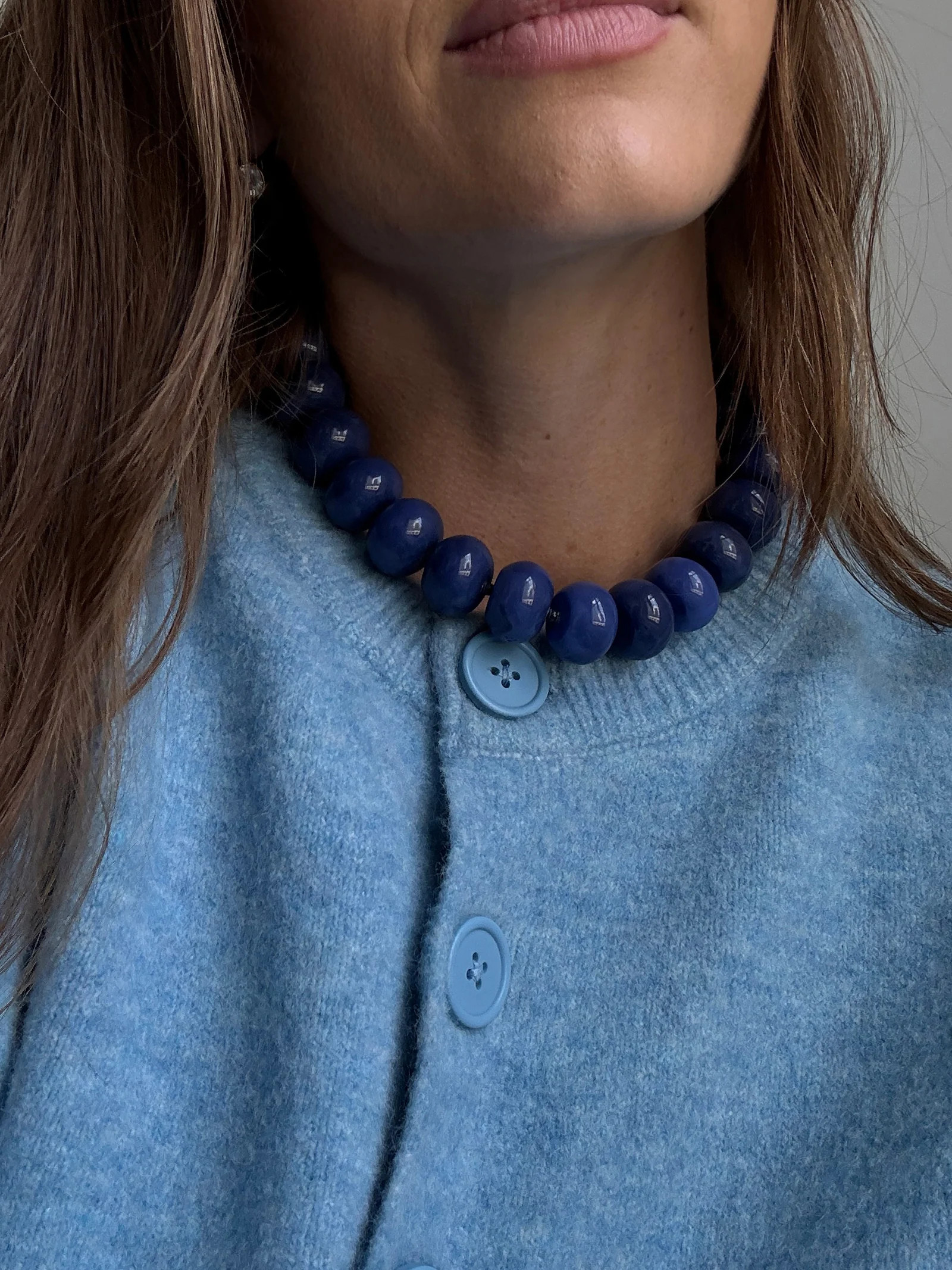 Joan Semi-Precious Necklace - Lapis | BaubleBar
