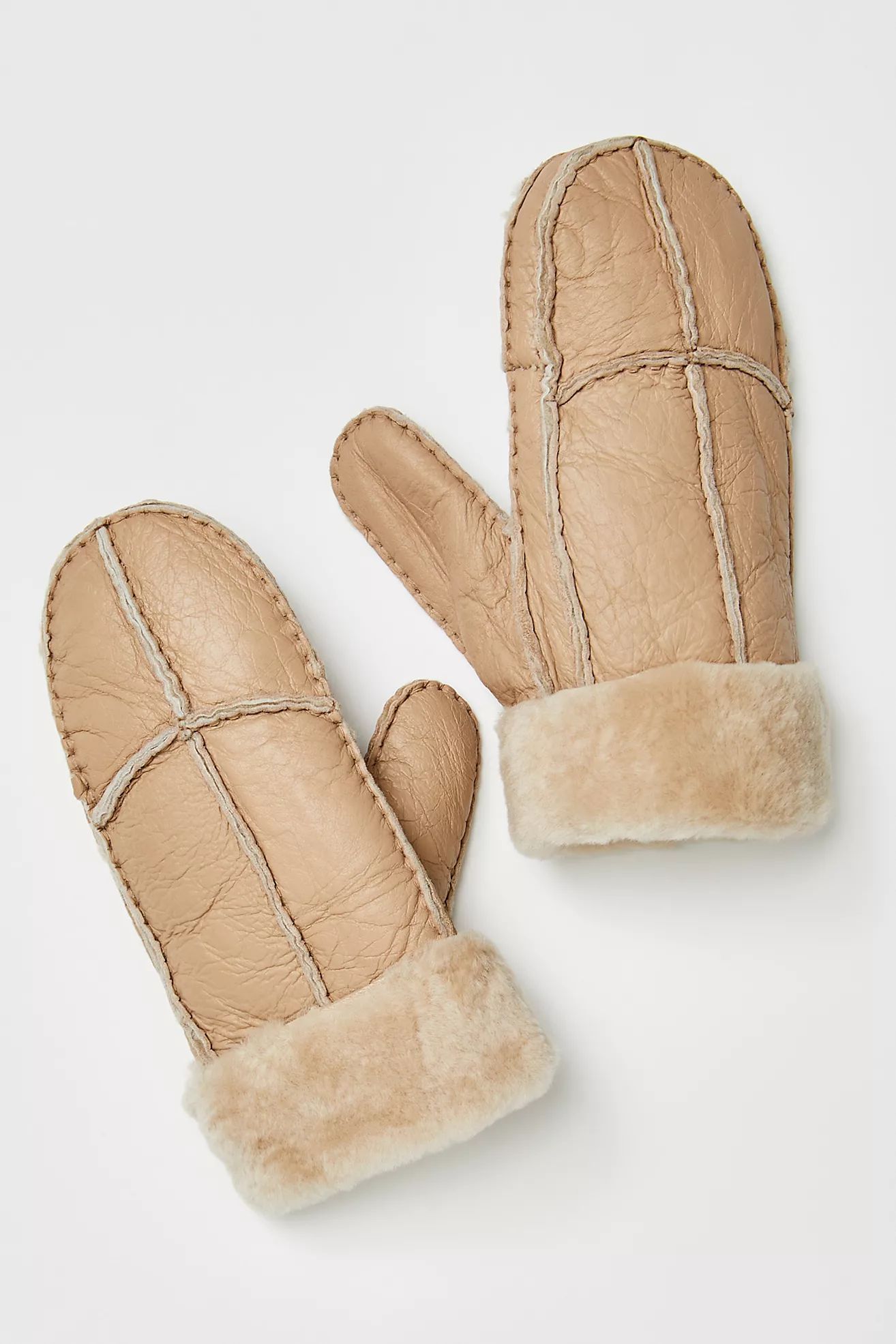 Leather Patch Mittens | Free People (Global - UK&FR Excluded)