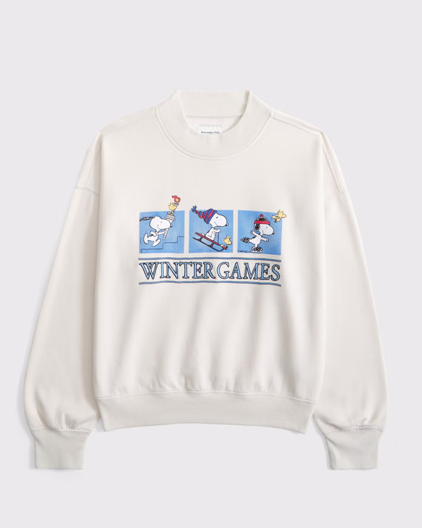 Snoopy Sunday Mockneck Crew | Abercrombie & Fitch (US)