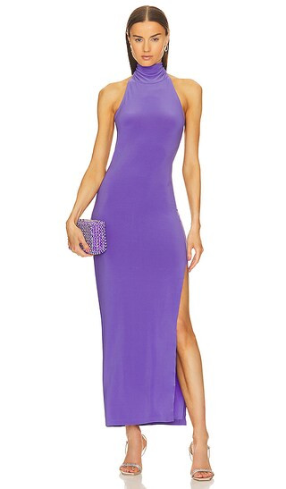 x REVOLVE Turtle Halter Gown in Grape | Revolve Clothing (Global)