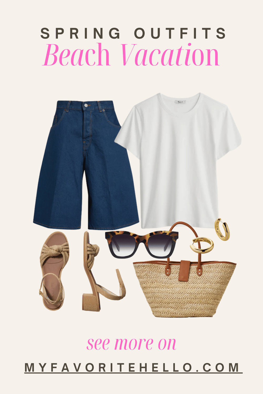 Vacation outfit, outfit with shorts 

 #LTKSpringSale #LTKSeasonal #LTKOver40