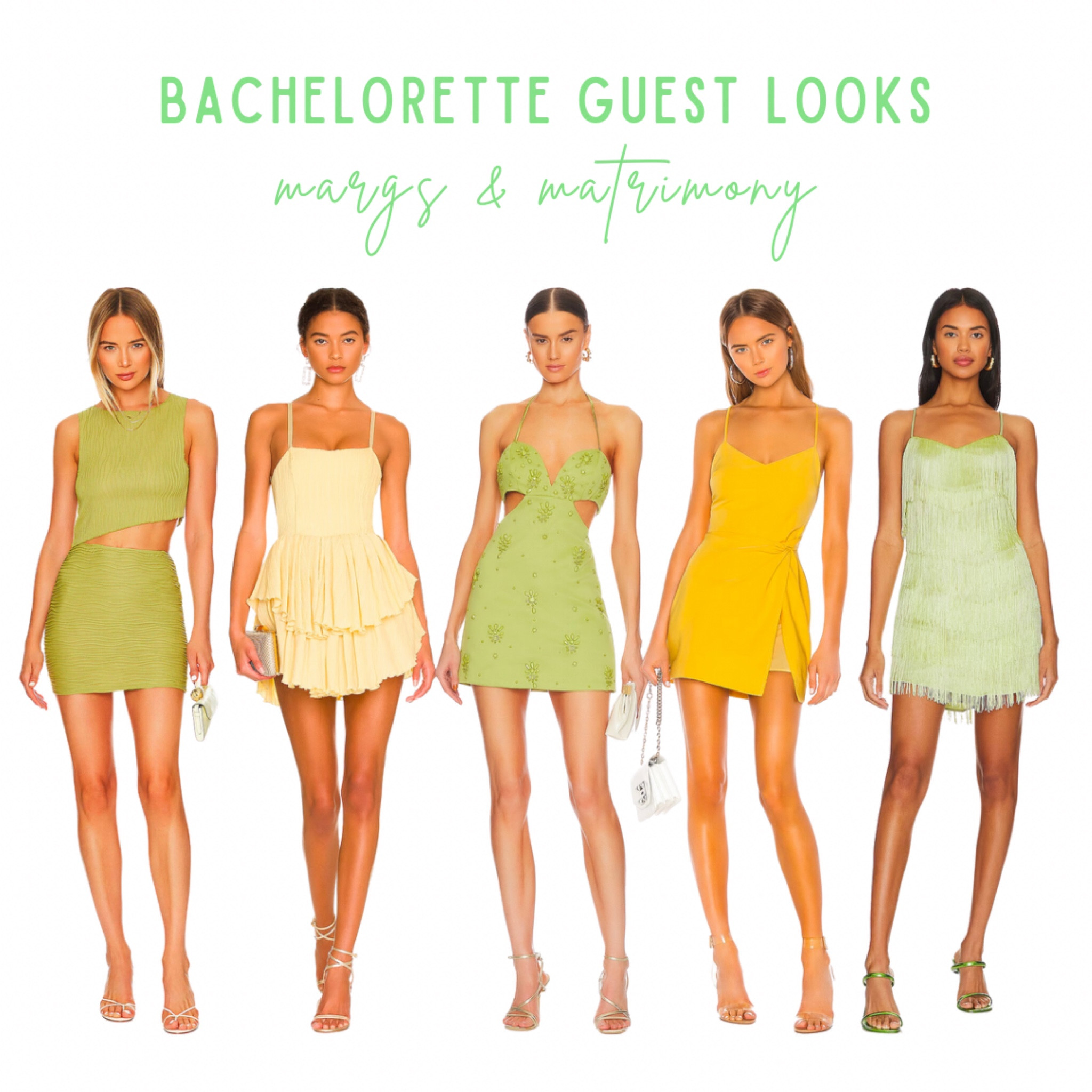 margs & matrimony bachelorette guest dresses

green mini dress, yellow mini dress, margarita dress, fiesta dress, bachelorette dress, summer dress, vacation dress

#LTKtravel #LTKwedding #LTKstyletip