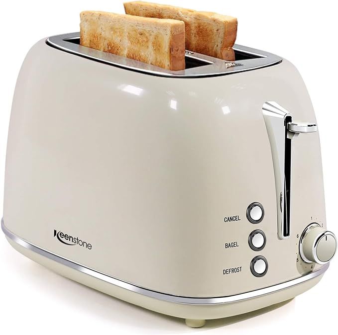 Toasters 2 Slice, Keenstone Stainless Steel Toasters with Bagel, Cancel, Defrost Function and 6 B... | Amazon (CA)