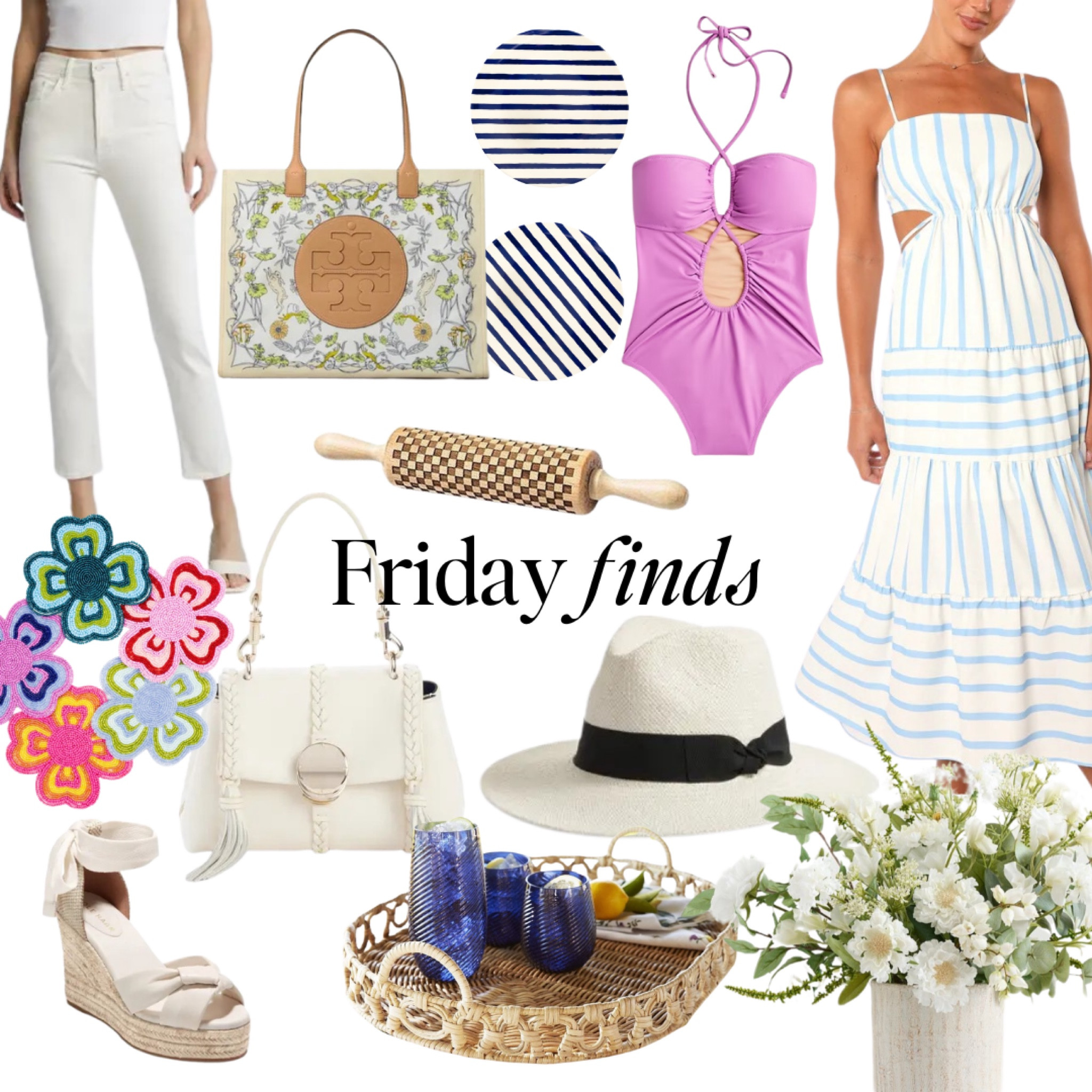 Friday finds, summer vibes and deals!

#coastalhome #giftideas #nordstromsale #beachhat #sunhat #toryburch #sale #luxeforless #tablesetting #traveloutfit #summerdress #whitepants #chloe #wedges #swim

#LTKFindsUnder100 #LTKSaleAlert #LTKOver40