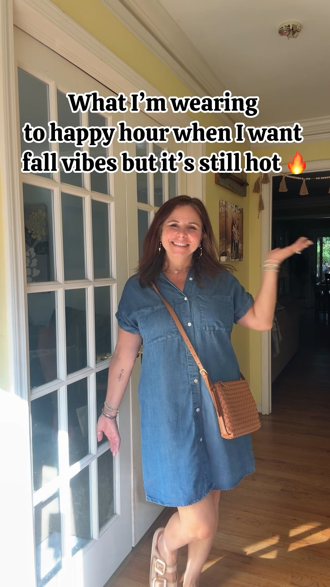 It’s fall so I want to feel “fally” but I’m still hot yall.   Wearing a large in the dress the color is navy.  Shoes 8.5  

#LTKSeasonal #LTKStyleTip #LTKOver40