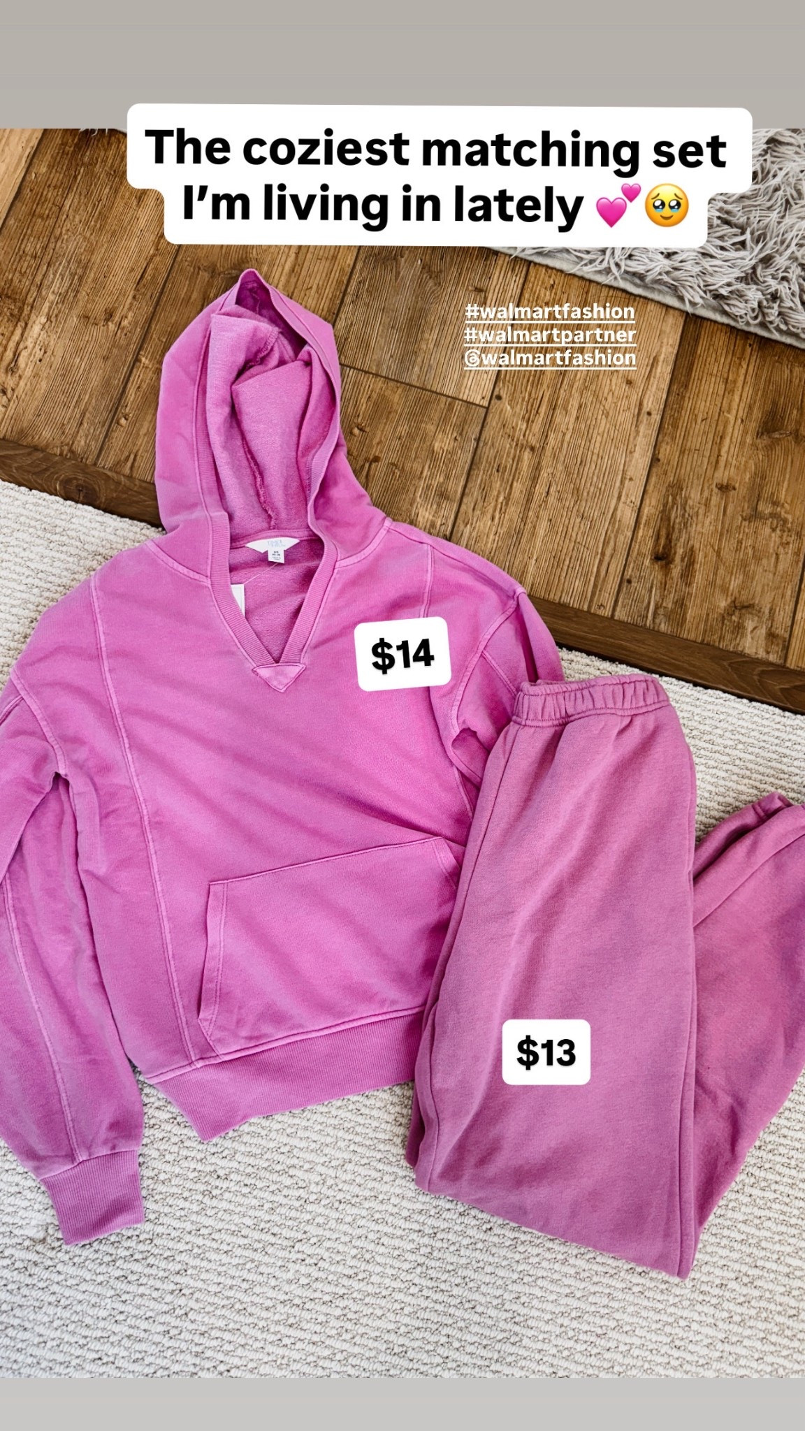 Obsessed with this pink matching sweat set from Walmart! So comfy and cute!

#Walmart #WalmartPartner #WalmartFinds 