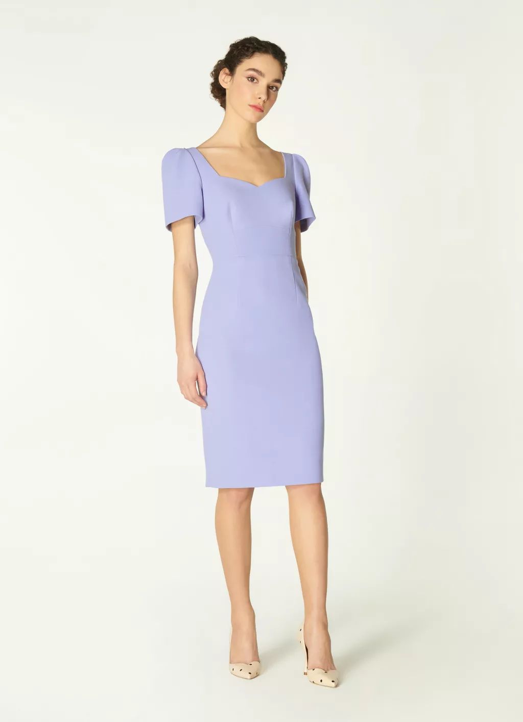 Dee Pale Blue Crepe Shift Dress | L.K. Bennett (UK)