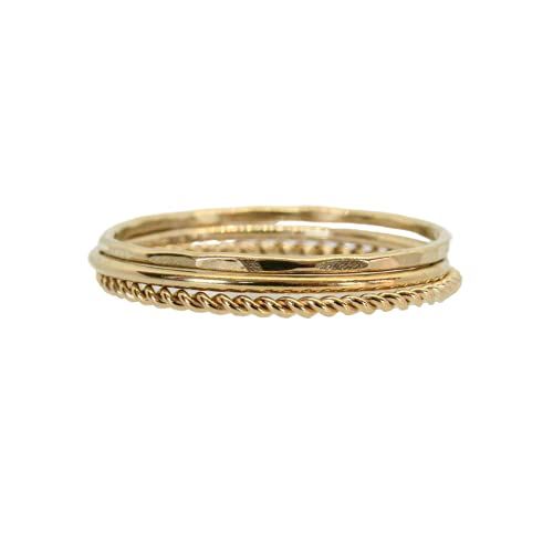 Stack Rings for Women Gold, Thin Stacking Rings, Stacked Rings for Women, Stackable Rings, Gold F... | Amazon (US)