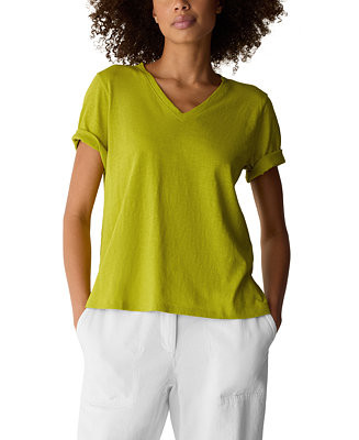 Women's V-Neck Pull-On T-Shirt | Macy's