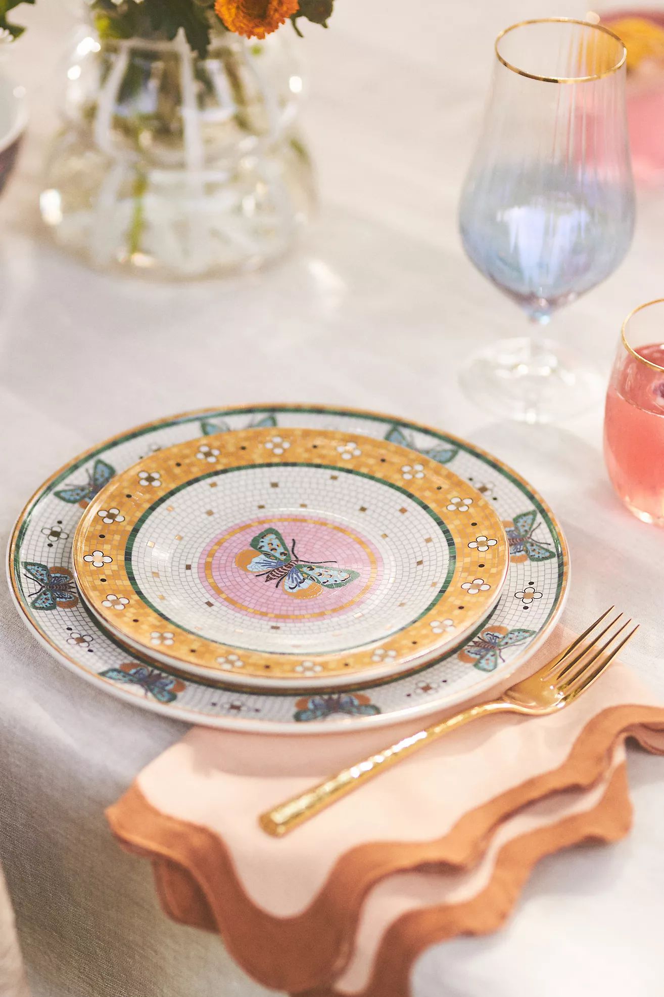 Bistro Garden Tile Dessert Plate | Anthropologie (US)