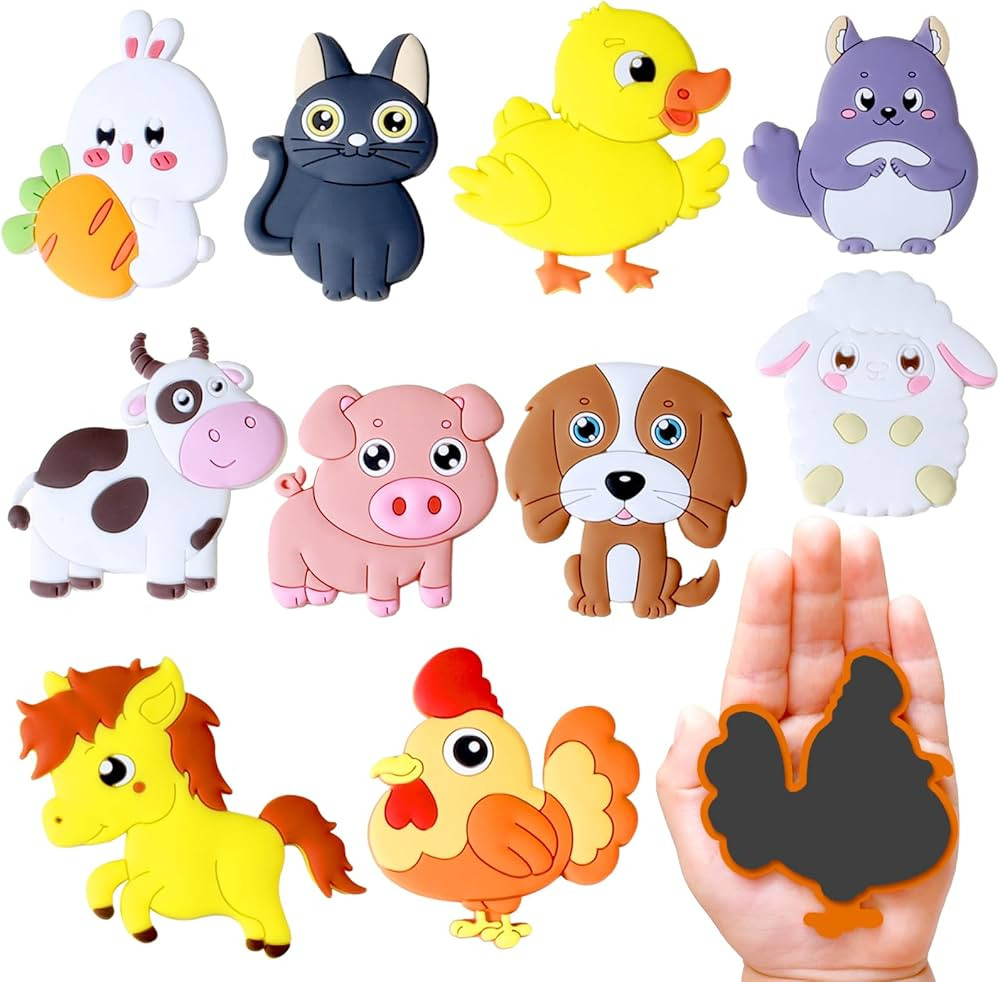 SUPINEEDO Refrigerator Magnets for Kids, Cute Farm Animals Fridge Magnet for Toddlers 1-3 Kids Ma... | Amazon (US)