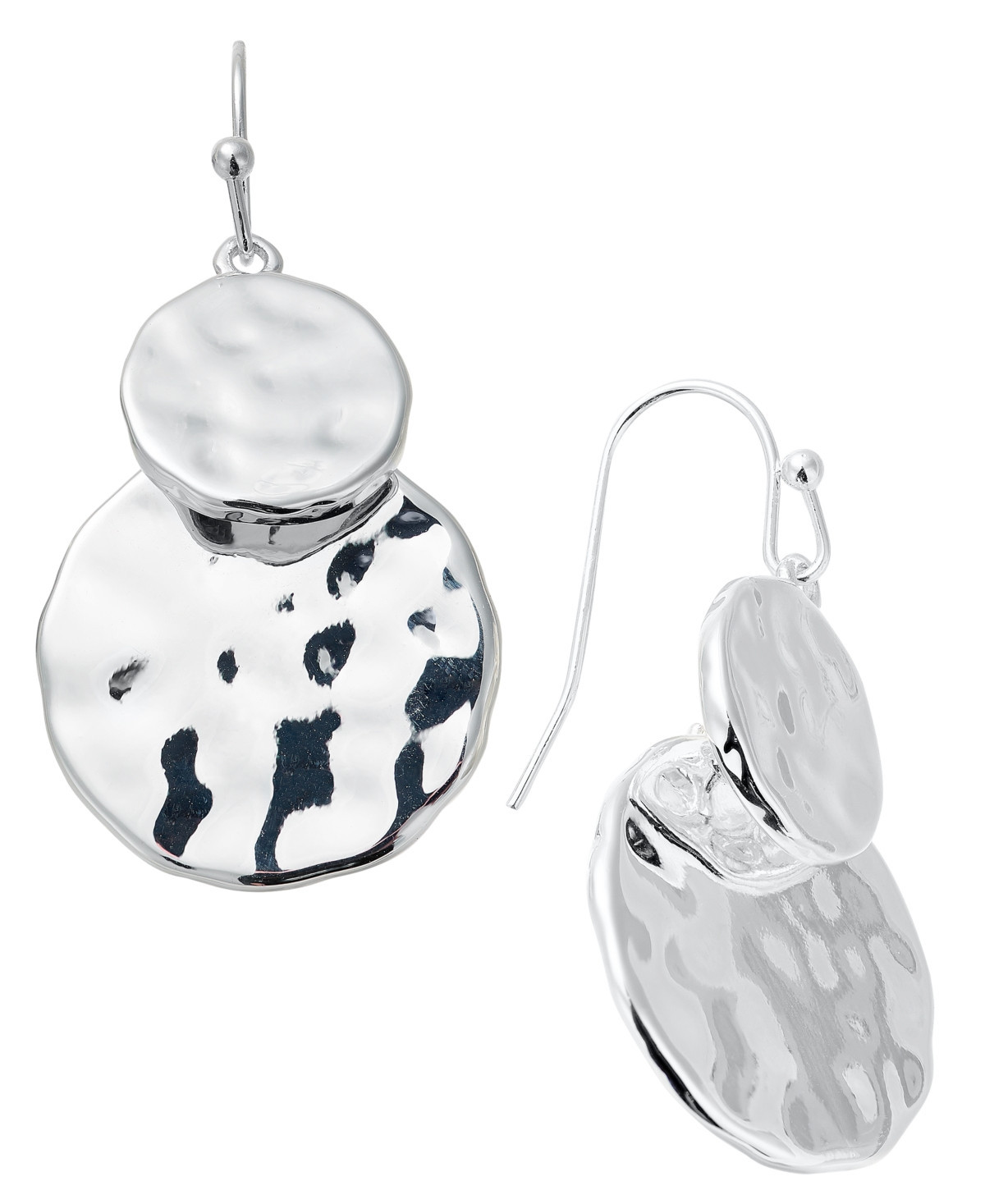Style & Co Disc Drop Earrings, Macy's Exclusive - Silver | Macy's