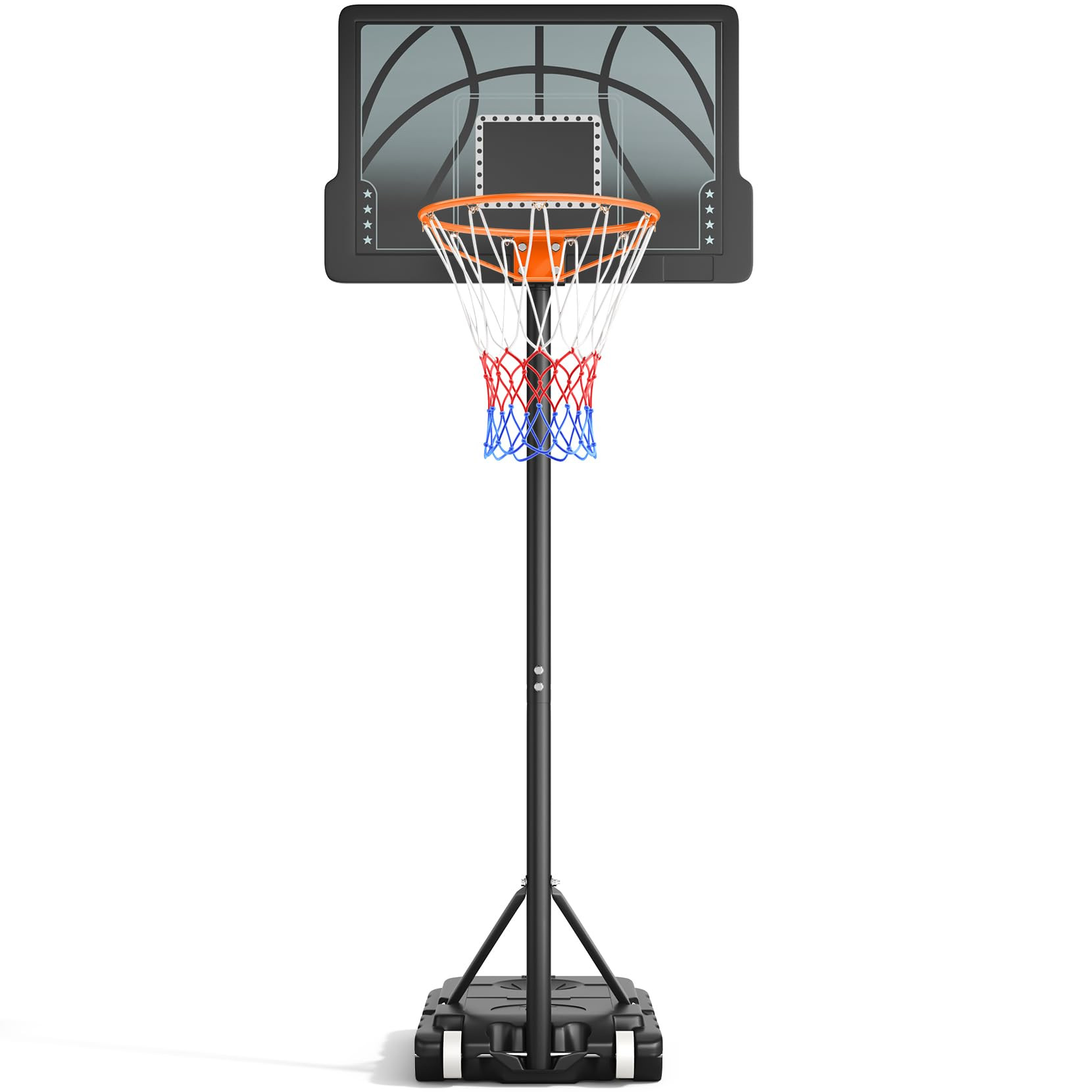 Basketball Hoop Outdoor, Yohood Basketball Hoop and Stand Portable Adjustable Height Net Set Syst... | Amazon (UK)