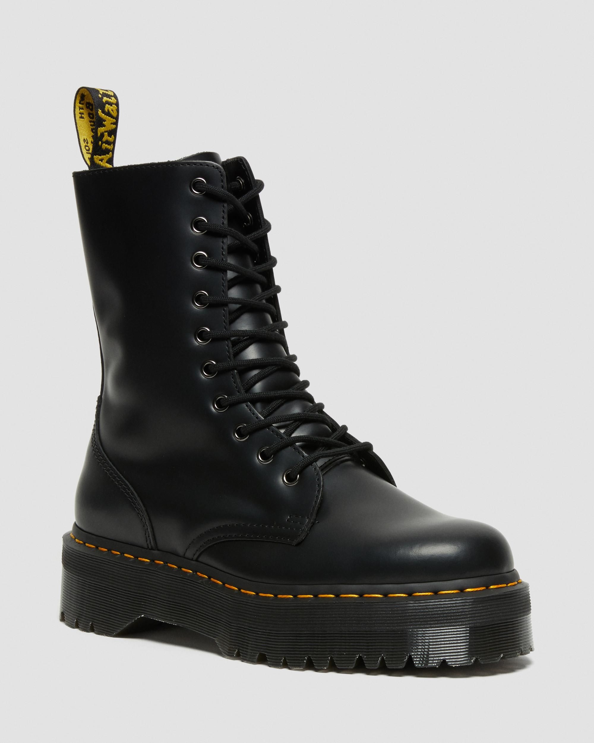 Jadon Hi Boot Smooth Leather Platforms | Dr. Martens