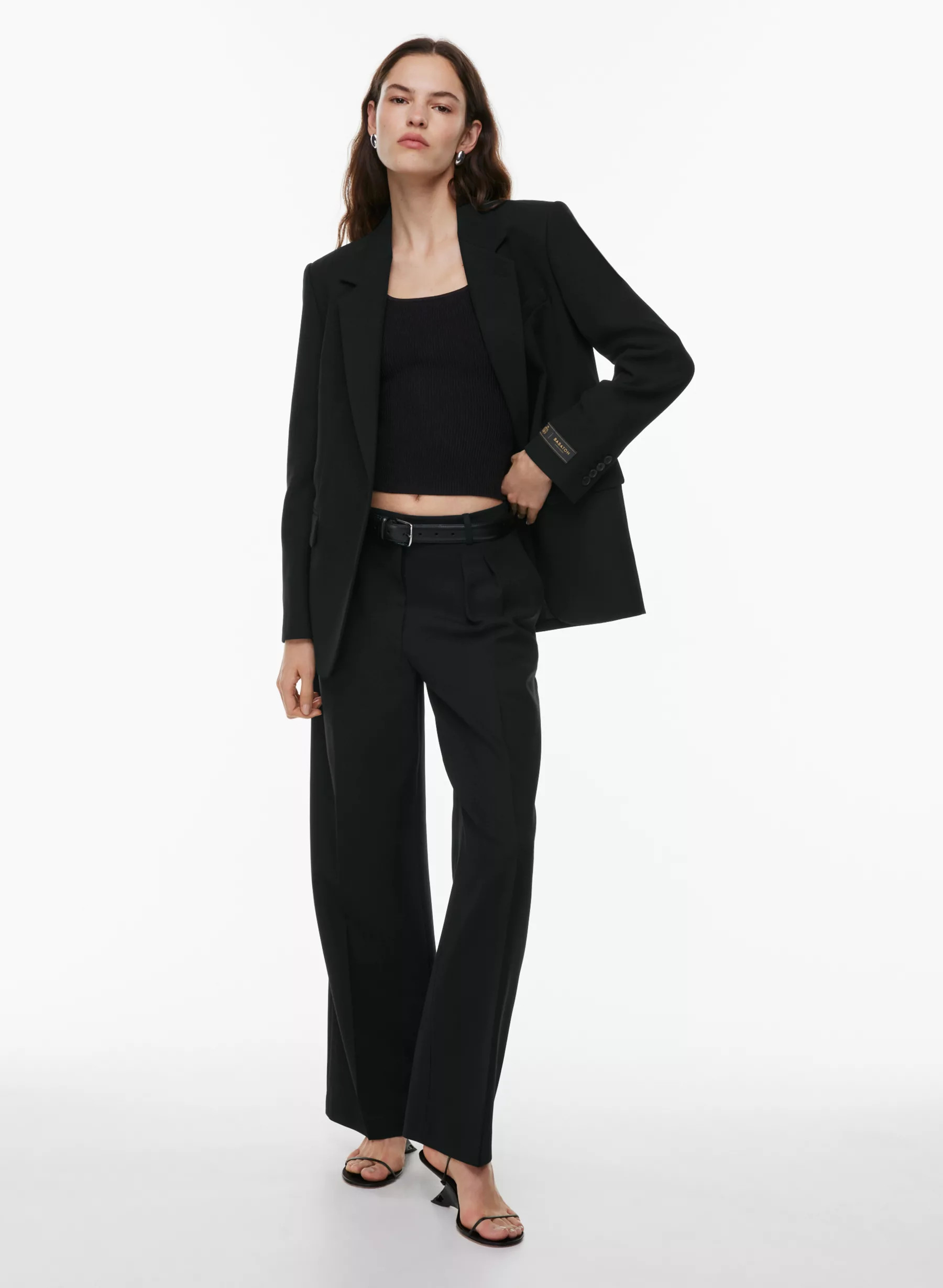 SCULPT KNIT SQUARENECK TANK | Aritzia