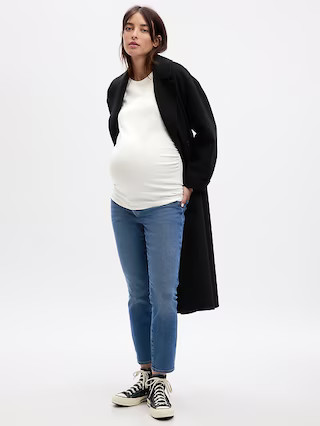 Maternity Inset Panel Vintage Slim Jeans | Gap (US)