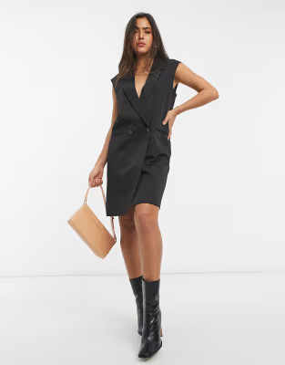Vero Moda Aware longline vest in black | ASOS (Global)