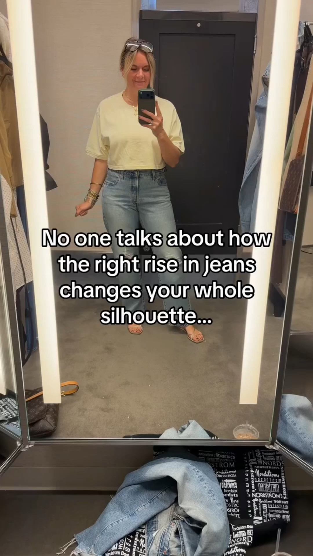 The wrong rise makes you look shorter, wider, or uncomfortable all day. The right rise? Game changer. 

High-rise elongates your legs if you have a longer torso. Mid-rise works for balanced proportions. Low-rise is tricky and rarely flatters anymore. 

But here’s what NO ONE talks about: once you find YOUR rise, every other jean feels wrong. And suddenly you look 10 pounds lighter just because the fit is right. 

It’s not about your body. It’s about finding the cut designed for YOUR proportions. 

Most women are wearing the wrong rise and blaming their body instead of the jeans. 

✨ Follow for fit solutions that actually work 
💬 Comment JEANS if you need help finding your rise