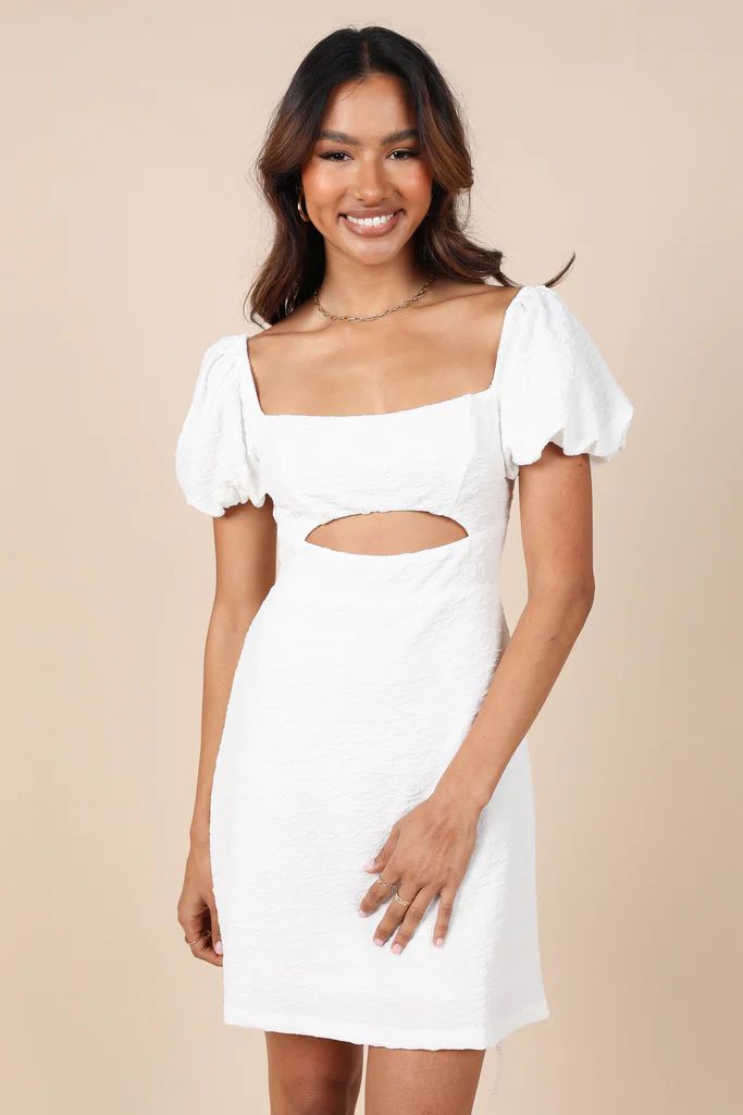 Baxie Mini Dress - White | Petal & Pup (US)