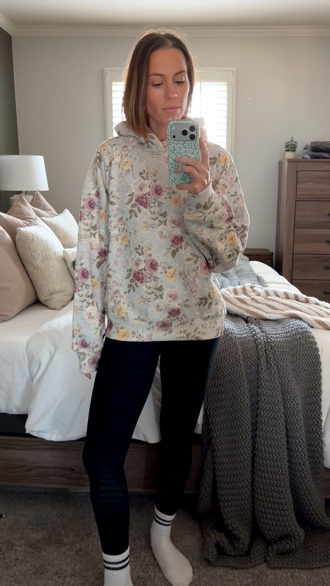 Loooove the print on this sweatshirt! Also has a several matching bottom options! Currently on sale for under $45! Wearing a size S  

#LTKSaleAlert #LTKootd