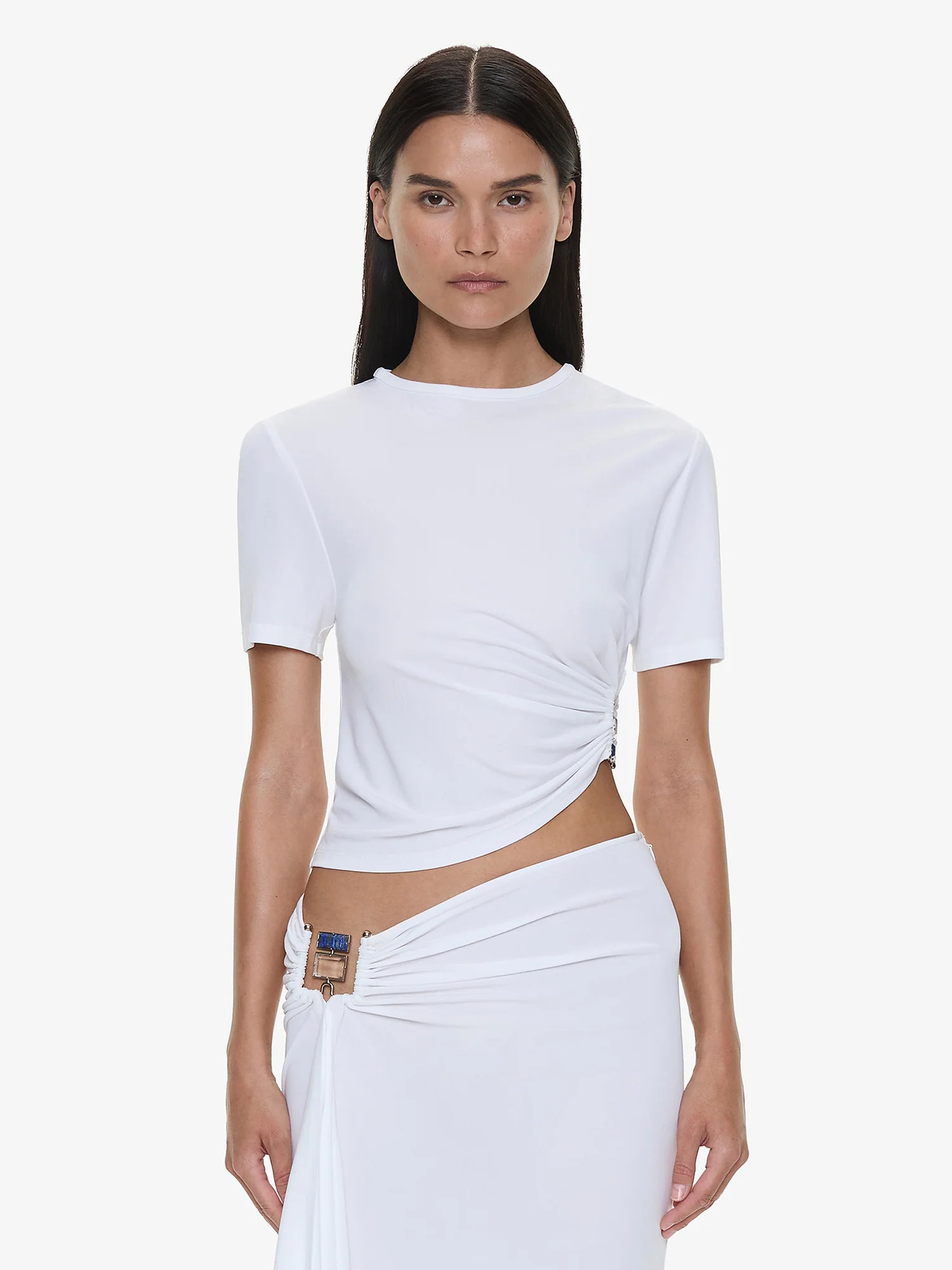 Christopher Esber | Bezel Quartz Ruched Tee | Christopher Esber (Global)