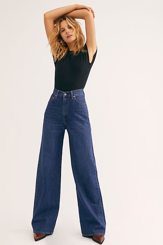 Levi's Ribcage Wide-Leg Jeans | Free People (Global - UK&FR Excluded)