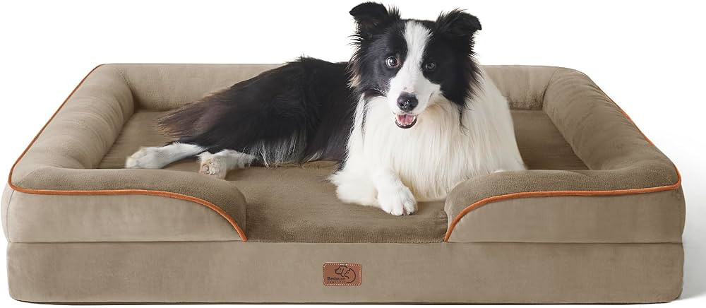 Bedsure Orthopedic Dog Bed for Large Dogs - Big Washable Dog Sofa Beds Large, Supportive Foam Pet... | Amazon (US)