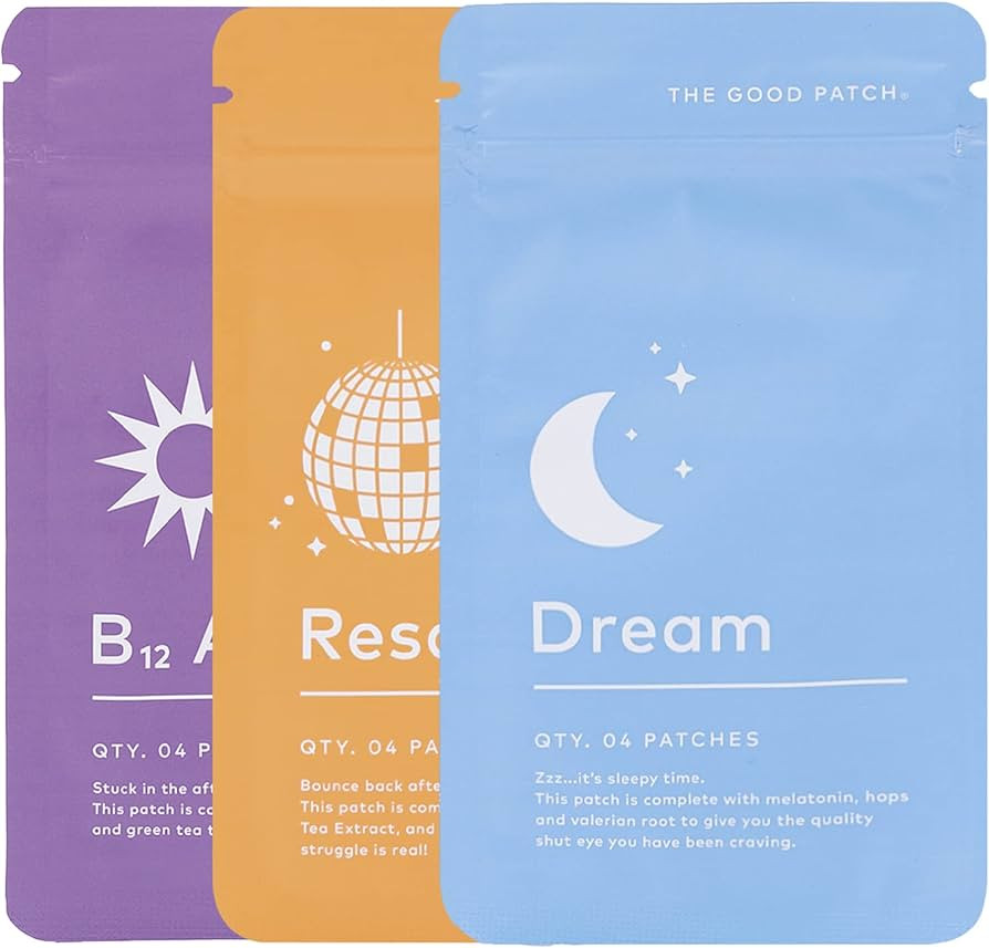 The Good Patch Get Balance Mixed Bundle - Vitamin B12 Awake, Recovery, and Sleep Patches - Sustai... | Amazon (US)