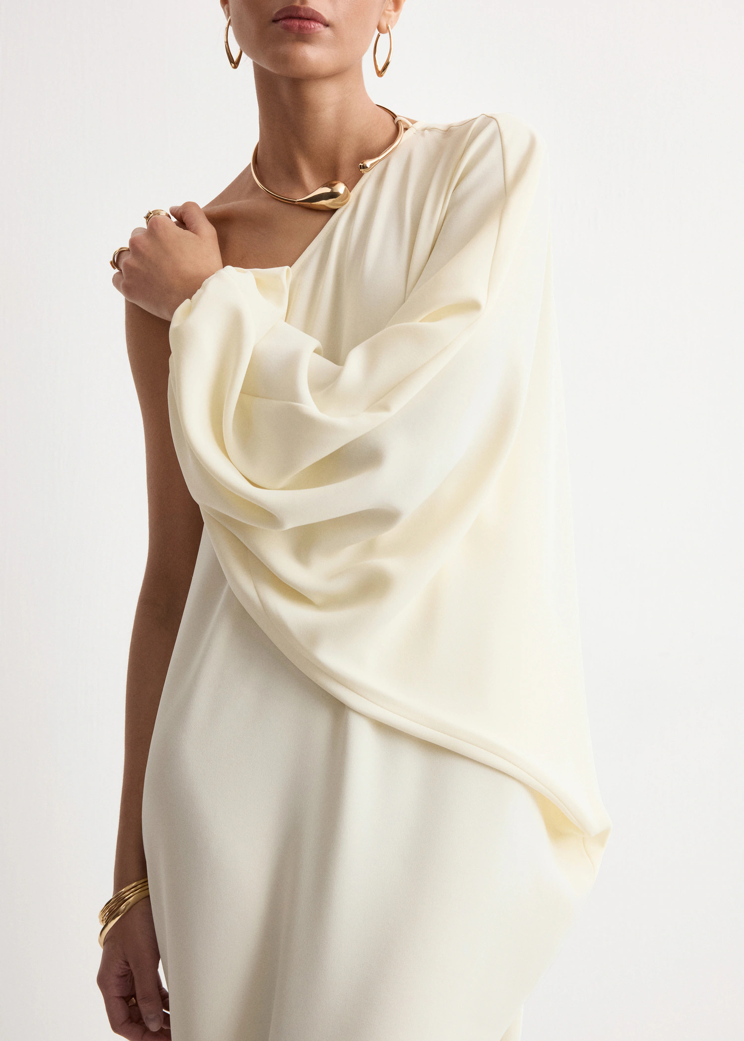 Collared dress with puff sleeves | MANGO (UK)