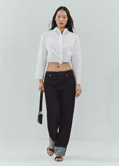 Cotton parachute shirt -  Women | Mango USA | MANGO (US)