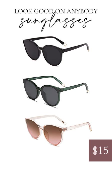 Awesome sunglasses for $15 that honestly look good on everyone! #sunglasses #summer #amazon 

#LTKunder50 #LTKstyletip #LTKtravel