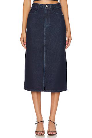 WeWoreWhat Denim Midi Skirt in Undone Wash from Revolve.com | Revolve Clothing (Global)