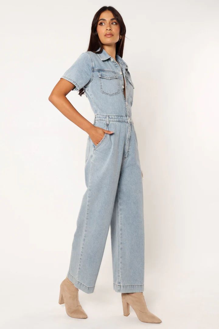 Stacie Jumpsuit - Light Denim | Petal & Pup (US)